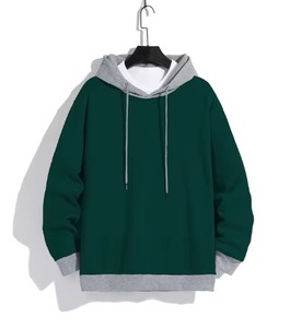 Sudadera con capucha de invierno de gran tamaño para hombre de primera calidad personalizada 100% Sudadera con capucha suelta de lana de algodón para parejas mezcla de algodón - Product Image 6