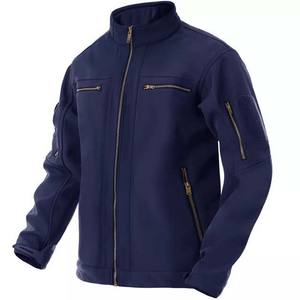 Chaqueta Softshell con diseño de logotipo personalizado para hombre, nuevo estilo de alta calidad con características a prueba de viento, tela de lona, cremallera de nailon - Product Image 1
