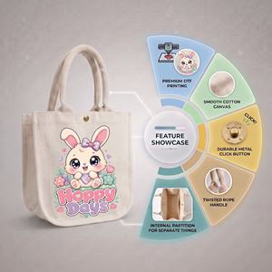 Bolsa de Almacenamiento para Niños Hoppy Days, 300 GSM, Cierre de Cremallera, Capacidad Media - Product Image 3