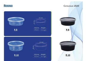 ชามพลาสติกทรงกลมสำหรับใช้ในครัวภาชนะบรรจุอาหารแบบมีฝาปิดใช้ซ้ำได้ใช้กับไมโครเวฟได้ปลอดภัย - Product Image 6