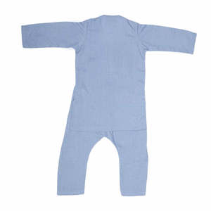 Costume Shalwar brodé pour garçons - Bleu - Product Image 4