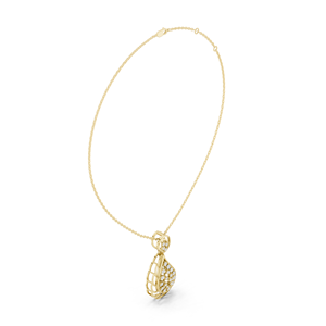 Colgante Romántico de Oro Amarillo de 14K con Diamante Cultivado en Laboratorio, Corte Brillante, Estilo Étnico, Regalo para el Día de la Madre, Regalo de Graduación, Joyería Fina - Product Image 4
