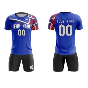 Short d'uniforme d'équipe de football France Logo personnalisé Vêtements de football à séchage rapide Entièrement imprimé par sublimation Unisexe - Product Image 1