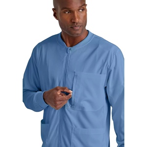 Chaqueta de Trabajo Médica de Moda para Hombre, Estilo Doctor/Enfermero, Marca Privada OEM, 205 GSM, Algodón y Poliéster, Uniforme Médico para Hospital - Product Image 4