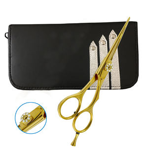 Ciseaux de coiffure professionnels en acier inoxydable avec logo personnalisé pour salon de beauté - Product Image 2