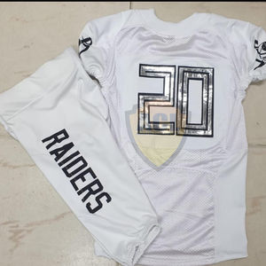 เสื้อฟุตบอลแบบซับลิเมชันชุดอเมริกันฟุตบอลเสื้อฟุตบอลผ้าลายทแยง - Product Image 6