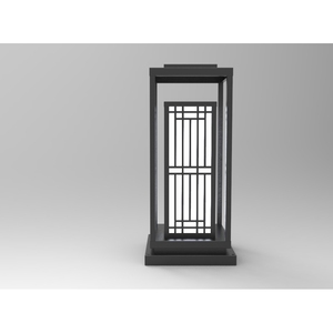 DNT.001.03 Lampe solaire de jardin haut de gamme 30W LED avec lumière blanc chaud CCT, corps en fer/acier inoxydable, IP65, pour application routière et paysagère - Product Image 3