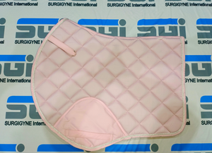Selle de dressage confortable en mousse de qualité supérieure, saut d'obstacles, tissu lisse rose, durable, soins équestres, personnalisation acceptée, équitation - Product Image 2