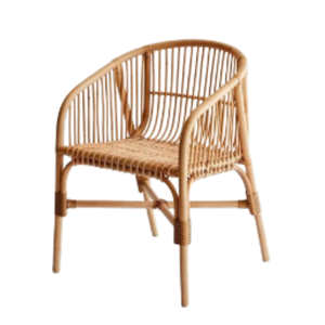 Silla de mimbre natural Silla de caña de mimbre Sillones de jardín Sala de estar Muebles de jardín Reposabrazos Silla PARA LA VENTA - Product Image 1