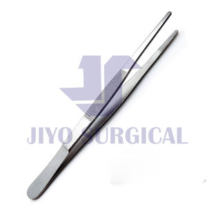 Fórceps de tejido de vendaje de acero inoxidable de alta calidad superventas pinzas de pulgar quirúrgicas OEM personalizadas 14 cm - Product Image 2