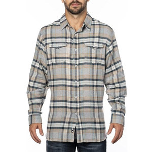 Camisa de franela a cuadros de alta calidad para ropa de calle, tela suave, larga, cálida, transpirable, duradera, informal, técnica teñida de hilo - Product Image 1
