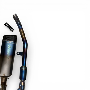 Sistema di Scarico Completo Aftermarket Multicolore in Acciaio Inox per 450 MT con Adattatore da 51mm, Include Silenziatore e Tubo - Product Image 5