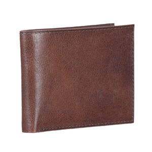 Portefeuille fin en cuir de vachette 100% fait main, porte-cartes bifold, blocage RFID, portefeuilles pour hommes, prix réduit, vente en gros, court, ouvert, PU PVC - Product Image 2