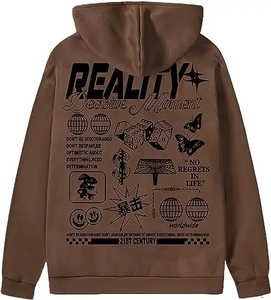 Nouvelle collection de sweats à capuche unisexes personnalisés imprimés 2026 pour hommes et femmes, sweats à capuche effet vieilli pour hommes - Product Image 5