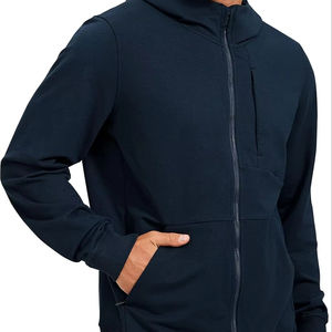 Venta al por mayor Sudaderas con cremallera ODM para hombre hechas en fábrica Moda de invierno bordada de alta calidad Buenos servicios - Product Image 1