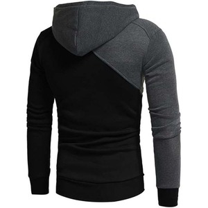 Chándal para correr con estampado de algodón 100% personalizado para hombre, chándal bordado con Sudadera con capucha sólida, conjunto de pantalones de chándal de invierno de Color contrastante - Product Image 4