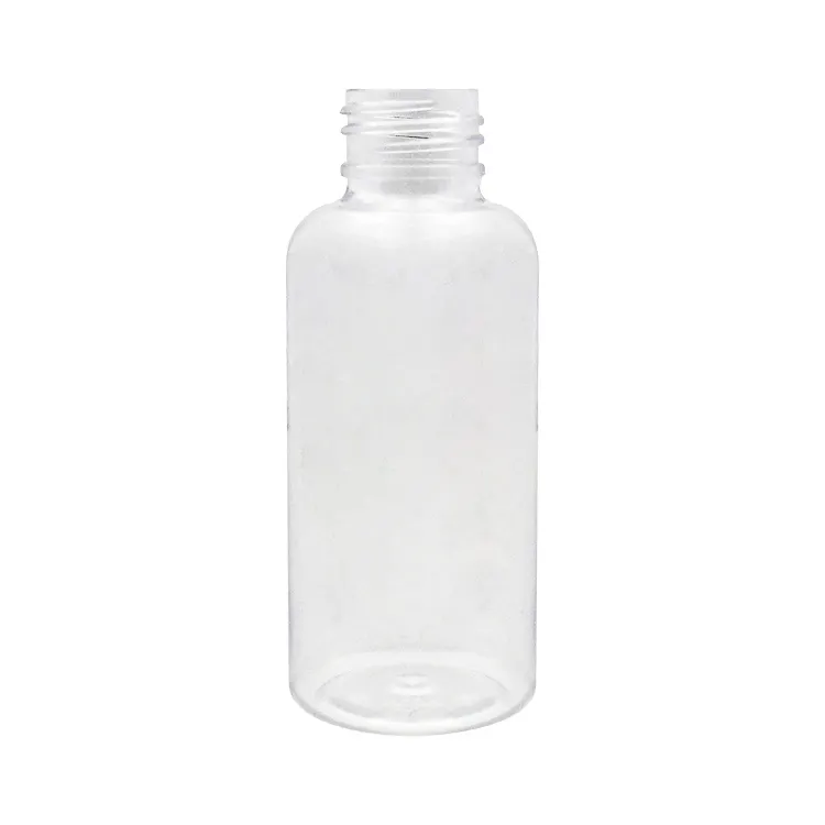 Botella vacía de plástico para champú, recipiente redondo de loción, con tapas botellas de tóner, 3oz, 8 oz, 100ml, 120ml