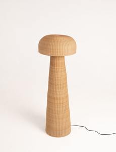 Best Seller Sustainable Handwoven <b>Wicker</b> Rattan Floor Lamp Modern Minimal Shape Handmade Lighting For Wholesale Interior Project - Product Image 4