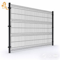 Kit de clôture et portail 3D en métal, portail coulissant simple, poteau en Y, poteau en forme de pêche, poteau en H, revêtement poudré, clôture de voie d'accès, panneau de clôture 3D