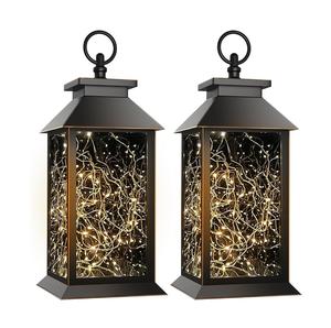 Wholesale Modern Iron Eco-friendly Handmade <b>Candle</b> <b>Holder</b> <b>Lantern</b> Christmas Home Decoration with Festive Ornament - Product Image 1