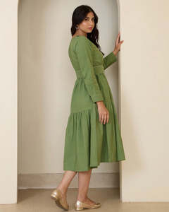 ชุดแมกซี่เดรสลำลองสไตล์สวยมีสไตล์ไม่ซ้ำใครชุดเดรสแม็กซี่มินิใส่ไปปาร์ตี้ชายหาด - Product Image 3