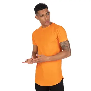 橙色男童女童t恤低价流行批发定制男式t恤