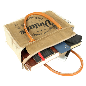 Women Casual Hobo Shoulder <b>Bag</b> Canvas <b>Tote</b> <b>Bag</b> <b>with</b> Leather Strap Canvas Bucket <b>Bag</b> <b>with</b> <b>Pocket</b> and Zipper - Product Image 4