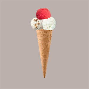 Italcialde Cornets de crème glacée roulés jetables classiques 42 mm x 160 mm 270 pièces Certifiés végétaliens Fabriqués en Italie - Product Image 1