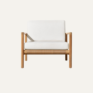 Arvo Modern Wooden Lounge <b>Chair</b> with <b>Upholstered</b> Seat Minimalist Design for Home and Hotel Living Rooms - Product Image 4