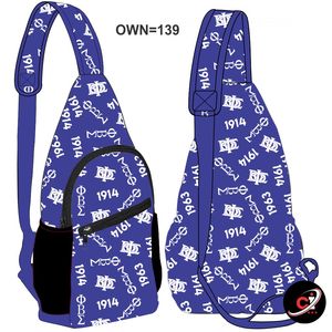 Bán buôn phi Beta Sigma thiết kế phụ nữ sang trọng Túi Xách Nữ Túi Xách Tay Crossbody <span class=keywords><strong>Polyester</strong></span> thăng hoa xô túi cho Unisex - Product Image 6