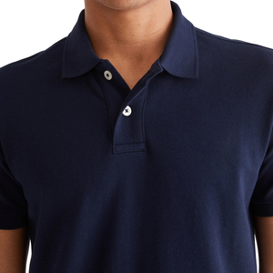 Low Price Men's Polo Shirts High Quality Fabric Custom Logo Plain Blank Short Sleeve Turn Down Collar Lightweight Golf Polo Tee - Product Image 4