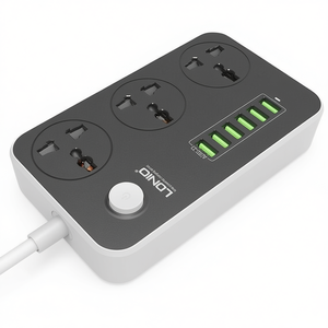 ปลั๊กพ่วง LDNIO SC3604 แบบ 6 พอร์ต USB สายยาว 2 เมตร ปลั๊กแบบ US สำหรับใช้ในบ้านและสำนักงาน - Product Image 2