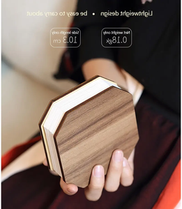 Công Ty Quà Tặng 2025 Xu Hướng Hàng Đầu Bán Chạy Nhất Có Thể Sạc Lại Bằng Gỗ Gấp Giấy Đèn Accordion Thông Minh Accordion USB Bảng Đèn - Product Image 3