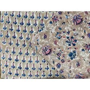 Excelente qualidade Custom impresso tecido algodão para vestuário a preço acessível de fabricante indiano