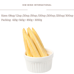 KMI ข้าวโพดกระป๋องบรรจุในน้ำเกลือจากเวียดนามเกรดพรีเมี่ยม - Product Image 6