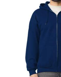 Unisex <b>zip</b> up <b>hoodie</b> in heather <b>grey</b> full <b>zip</b> fleece hooded sweatshirt custom logo printing OEM men <b>women</b> casual wear - Product Image 4