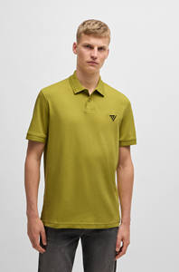 Camiseta Polo de punto de verano unisex personalizada para hombre, camiseta de manga corta a rayas en contraste informal ajustada informal de media manga - Product Image 6