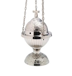 Quemador de incienso de latón de Venta caliente con cadena para colgar proveedor mayorista indio puerta de entrada del hotel y ventana decorativa - Product Image 3