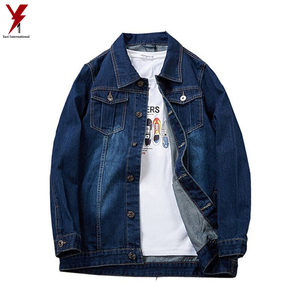 High Quality Men's Casual Denim Jacket Best Material with 2 Chest Pockets Blue <b>Light</b> Color New Design Reversible Streetwear - Product Image 4