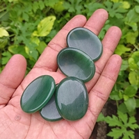 Meilleures ventes Pierre de méditation en jade vert sculptée à la main, pour la fabrication de bijoux de guérison en cristal, la décoration intérieure et l'art antique