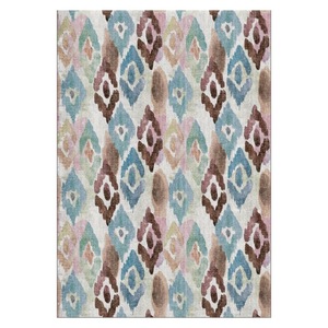 RUGS DEPOT LXDP-0213 Wholesale Grey Silver Vintage Oriental Digital Printed Machine Washable Chenille Area Rug Non <b>Slip</b> - Product Image 1