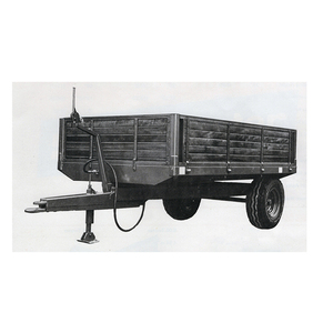 Remorque de ferme agricole à 4 roues de 3 à 10 tonnes Remorque de tracteur à benne hydraulique à 2 roues Remorquage à l'arrière de tracteurs Remorque de ferme - Product Image 3