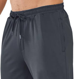 Pantalones Deportivos Casuales para Hombre al por Mayor, Pantalones de Punto con Bolsillos con Cremallera, Color Sólido, Estilo Jogger - Product Image 3