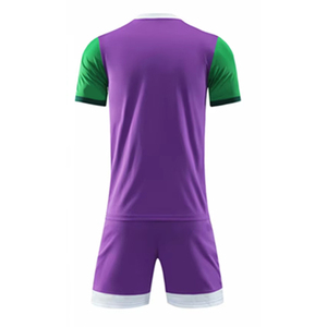 เสื้อฟุตบอลสไตล์ฮิปฮอปแบบพื้นชุดฝึกซ้อมฟุตบอลผ้าโพลีเอสเตอร์ชุด100% เสื้อฟุตบอลฝรั่งเศส - Product Image 3