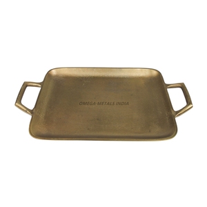 Bandeja de servicio de forma orgánica moderna negra con textura única y base elevada Presentaciones y decoración elegantes - Product Image 5
