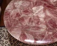 Table basse en cristal de quartz rose écologique, table basse en pierre précieuse naturelle, mobilier de salon moderne de luxe