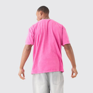 T-shirt imprimé 300gsm de haute qualité 100% coton Street Wear T-shirt surdimensionné Logo personnalisé T-shirt pour hommes - Product Image 2