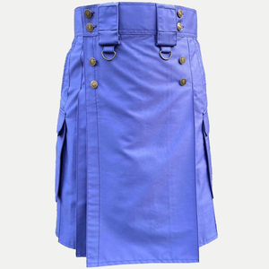 Kilt utilitaire traditionnel Highland pour hommes de qualité supérieure Design professionnel accessoires d'instruments de musique personnalisés en coton - Product Image 2