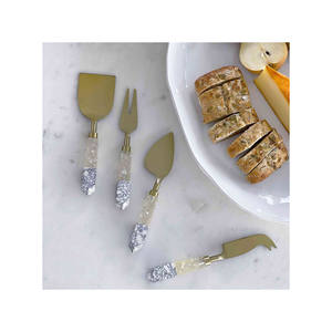 Ensemble de 3 couteaux à fromage en acier inoxydable et en résine, dernier Design, avec vernis pour la maison, couteaux à fromage de meilleure qualité, à faible coût - Product Image 4