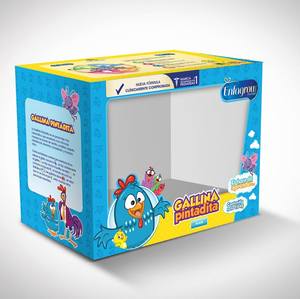 Caja de papel de embalaje de cartón corrugado plegable con impresión personalizada para niños con ventana de PVC - Product Image 1